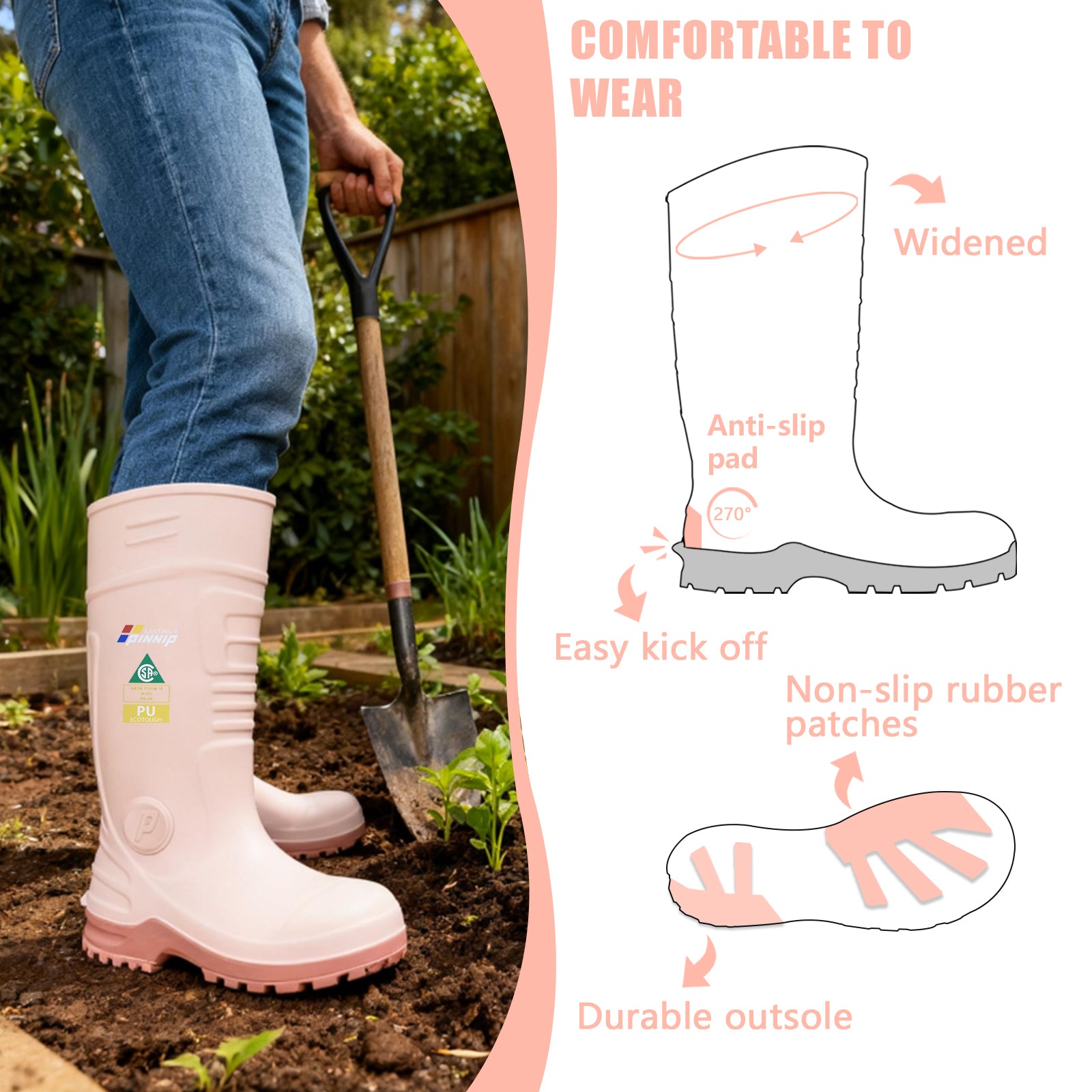 Sandales Bootie SAUBER CREAMY – Textile Et Fourrure Synthétique – Couleur Dusty Pink – Taille 38 EU