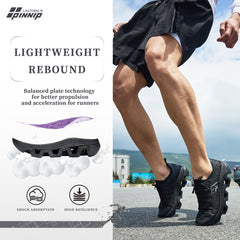 Men/Women's WAVE-LITE Breathable Lightweight Non-Slip Shoes Black