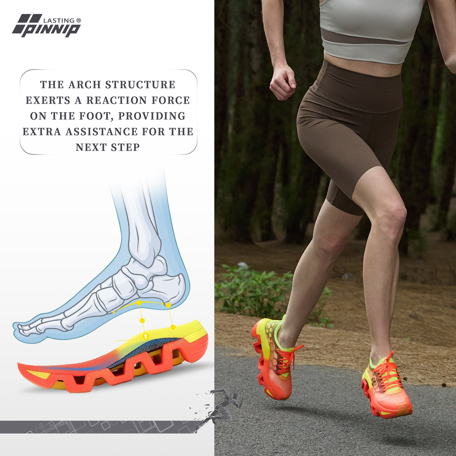 Men/Women's WAVE-LITE Breathable Lightweight Non-Slip Shoes Orange