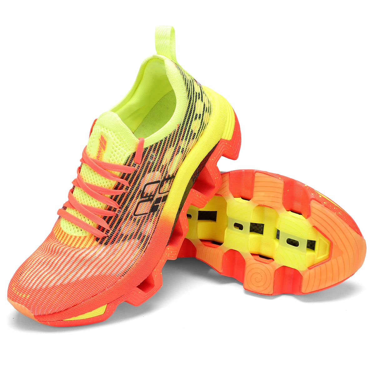 Men/Women's WAVE-LITE Breathable Lightweight Non-Slip Shoes Orange