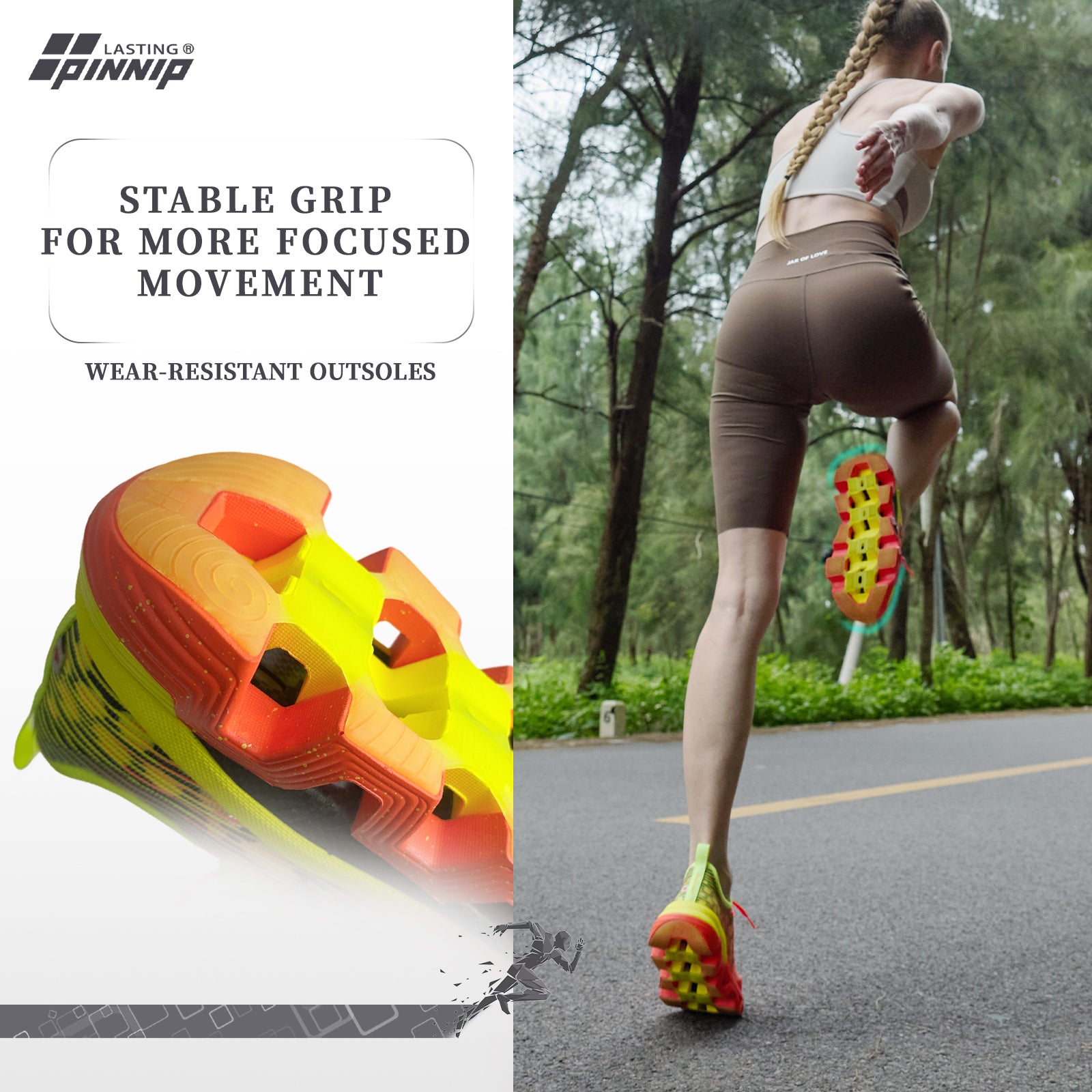 Men/Women's WAVE-LITE Breathable Lightweight Non-Slip Shoes Orange