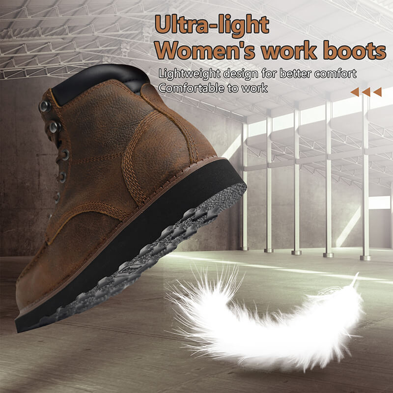 Light leather work boots shop