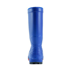 Rear view of Snow Conquer Protective Boots For Winter - Blue