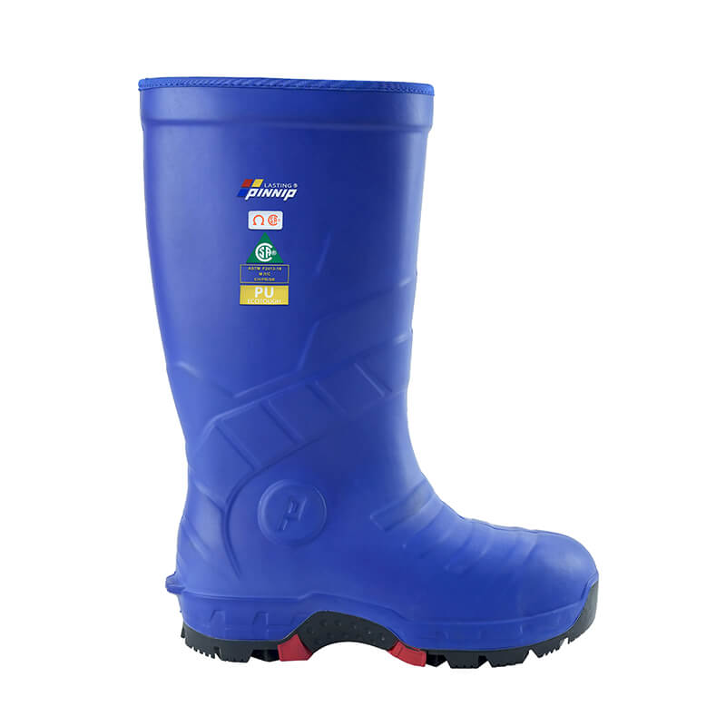 Side view of Snow Conquer Protective Boots For Winter - Blue