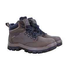 Steel toe boots Whale Martin Shoes--Dark Brown